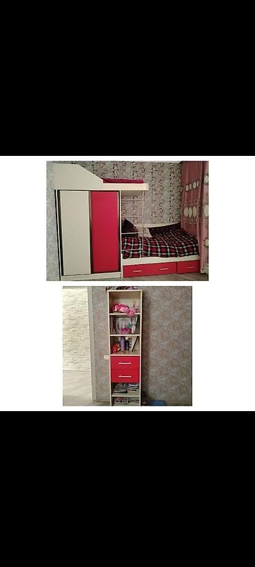 2el dolablar: Qız üçün, İşlənmiş, 2 təknəfərlik çarpayı, Dolab — 1