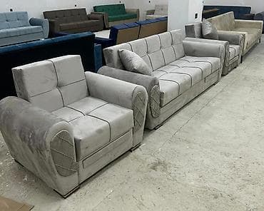 puff divan: Mebel dəsti – zövqlü və rahat salon üçün - Tərkib: 1 ədəd üç nəfərlik — 1