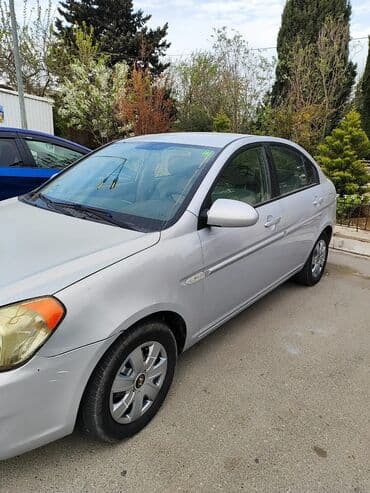 əllə çəkilmiş maşın şəkilləri: Hyundai Accent: 1.5 л | 2007 г. Седан — 4