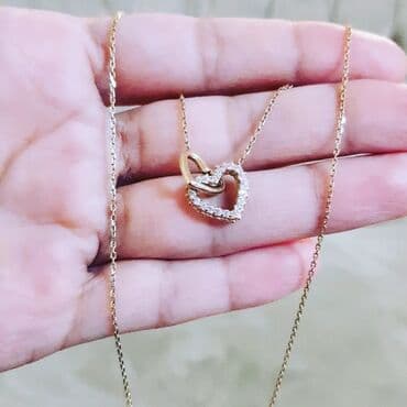 qaş sabitləyici: Boyunbağı, Swarovski, Sarı qızıl, 585 Əyar, 286 g — 1