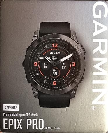İşlənmiş, Smart saat, Garmin, Sensor ekran, rəng - Qara