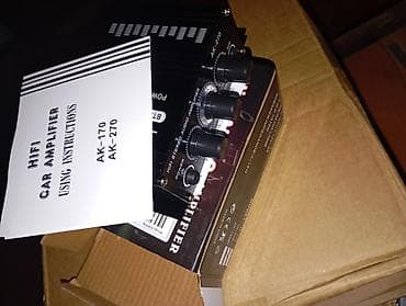 Qulaqcıqlar: Hi-Fi Stereo mini audio gücləndirici — model AK-270 Xüsusiyyətlər: - — 5