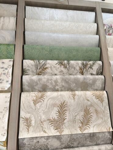 Santexnika: Divar kağızları – müxtəlif dizayn və teksturalar - Material: vinil — 1