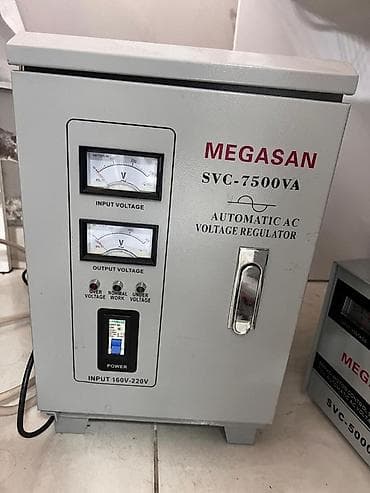 Transformatorlar: MEGASAN SVC-7500VA – Avtomatik AC Gərginlik Tənzimləyicisi - Güc — 1