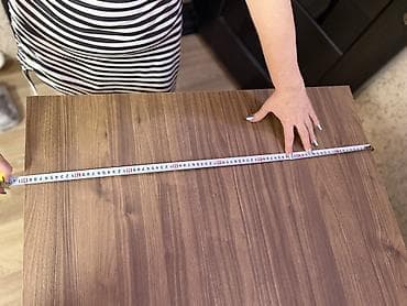 Kvadrat masa, Transformer, Təkərsiz, Teksturalı laminat — 7