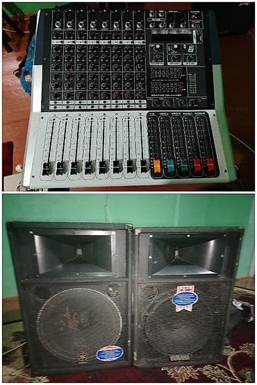 canta satışı: Yamaha KV80 Professional Audio Mixer + Yamaha S115V Səsgücləndirici — 8