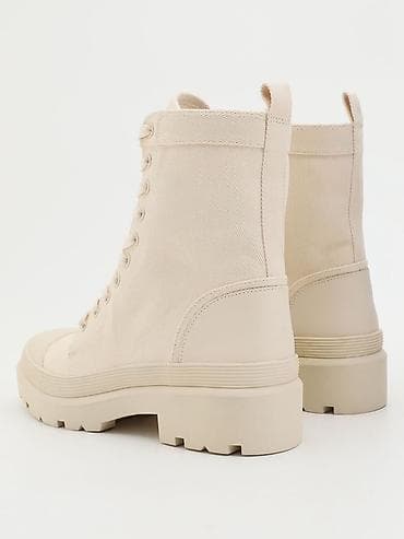 Ayaqqabılar: Pull&Bear uniseks batağı – krem/bej rəng - Model: Pull&Bear — 5