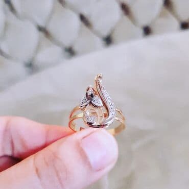 tek qas gumus uzukler: Toy, Üzük, Çəhrayı qızıl, 583 Əyar — 2