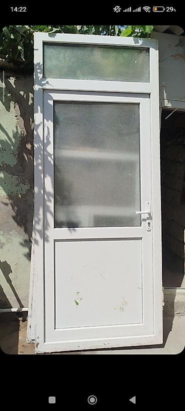 parda tul: PVC pəncərə və qapı dəsti - Material: ağ rəngli PVC profil, ikiqat — 2