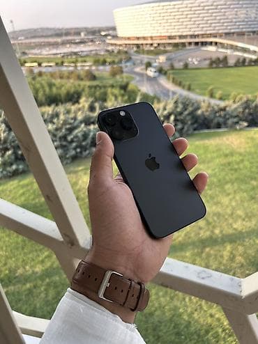 tank 3 pro max: IPhone 14 Pro Max, 256 GB, Jet Black, Zəmanət, Simsiz şarj, Face ID — 1