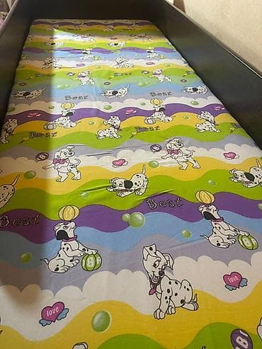 Oğlan və qız üçün, İşlənmiş, Çarpayı, Matras ilə, Siyirməsiz, Laminat — 2