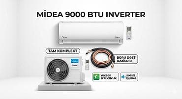 Kondisioner Midea, Yeni, 100-dən çox kv. m, Kredit var