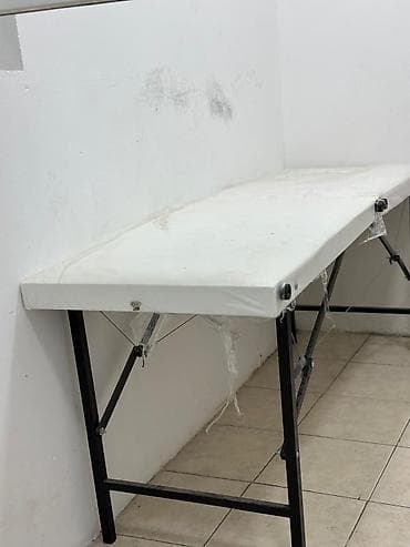 Katlanabilən masaj/kozmetik masası - Geniş və uzun iş səthi