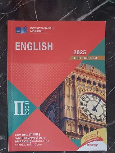 2025: İngilis dili Testlər 11-ci sinif, DİM, 2-ci hissə — 1
