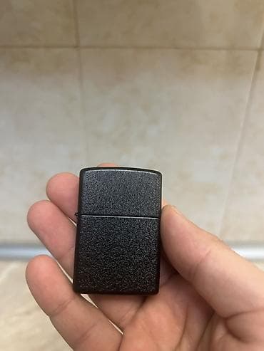 men: Zippo alışqan (kerosin ilə işləyir) - Korpus: mat qara, teksturalı — 3