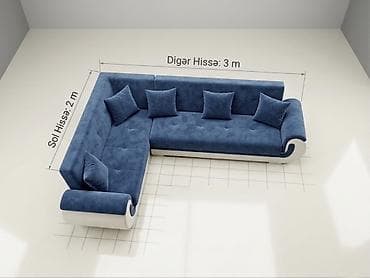 Divanlar: Künc divan, Vеlur parça — 4