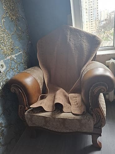 стиль прованс мебель: Klassik üslubda qonaq otağı mebel dəsti - Material: keyfiyyətli ağac — 2