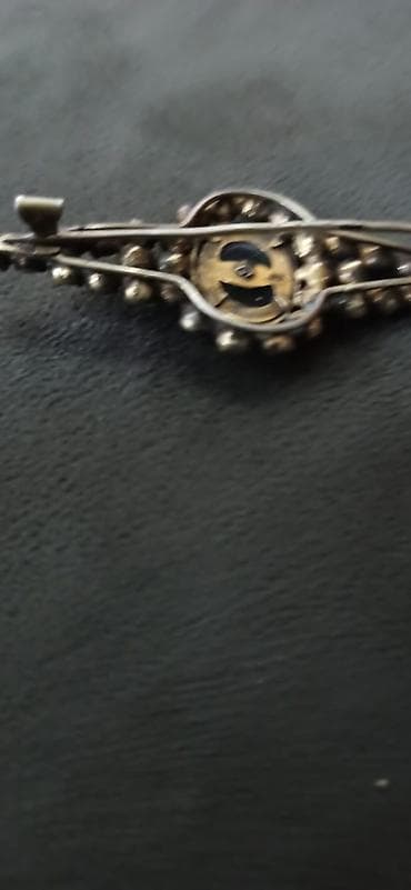 Серебряный брошка советских времён. 5 грам 120 манат, кулон — 2