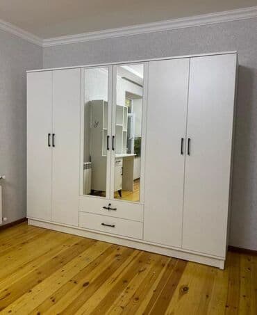 Yeni, Açılan, 6 qapı Düz dolab, Qarderob, paltar dolabı