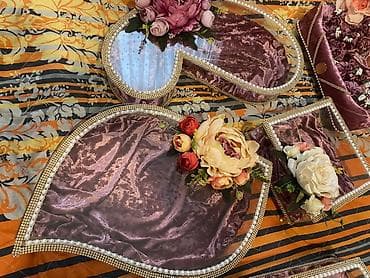 xonca şekilleri: Xonça dəsti – nişan və toy üçün dekorativ təqdimat qabları - — 2