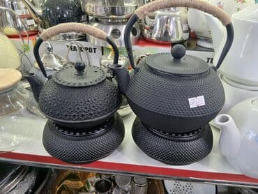 сушилка для посуды: Yeni ve keyfiyyetli çuqun çaynikler,altligi ile birge 40 azntutumu — 2
