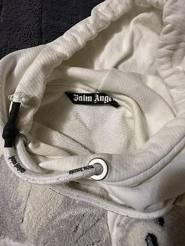 qaqa stil: Məhsul: Palm Angels kapüşonlu svitşört - Rəng: ağ - Üz dizaynı: ön — 2