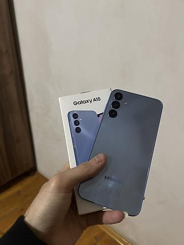 Samsung Galaxy A15, 128 GB, rəng - Mavi, Zəmanət, Barmaq izi, İki sim kartlı