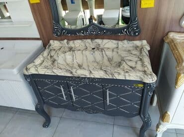 el uz yuyan sekilleri: Oyma detalları və şık dizaynı ilə hamam otağı mebeli dəsti. Dəstə oyma — 2