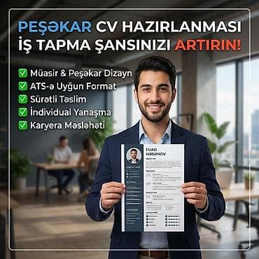 reklam isi: 📄 Peşəkar CV Hazırlanması! İş axtarışında digər namizədlərdən bir — 1