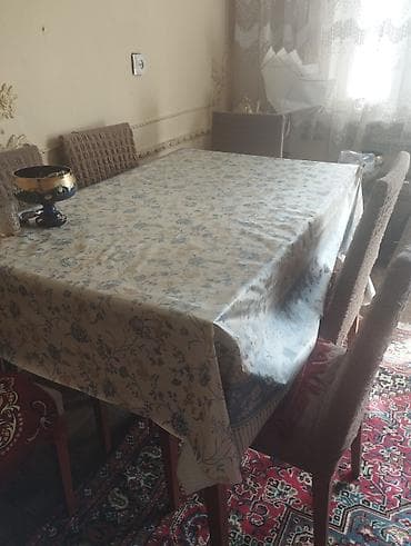 Taxta yan masa dəsti - Material: taxta üstlük, dekorativ taxta ön — 6