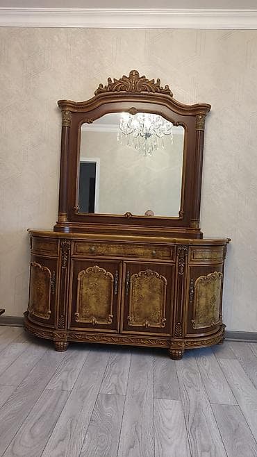 tek taxt: Klassik üslubda yemək otağı üçün dəst mebel - Kompozisiya: iri — 2