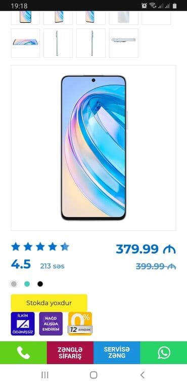 сенсорный экран на телефон fly 506: Honor X8a, 128 GB, rəng - Qara, Sensor, Barmaq izi, İki sim kartlı — 1