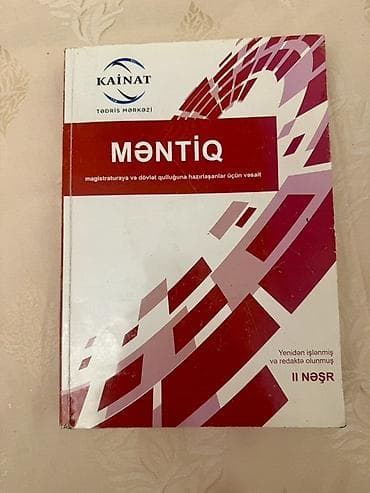 “Məntiq” – Kainat Tədris Mərkəzi Kitabın Təyinat: Magistraturaya və — 1
