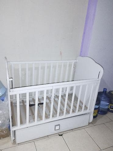 Oğlan və qız üçün, İşlənmiş, Dördbucaq, Beşik, Dəstsiz, Matrassız, Yellənmə mexanizmsiz — 2