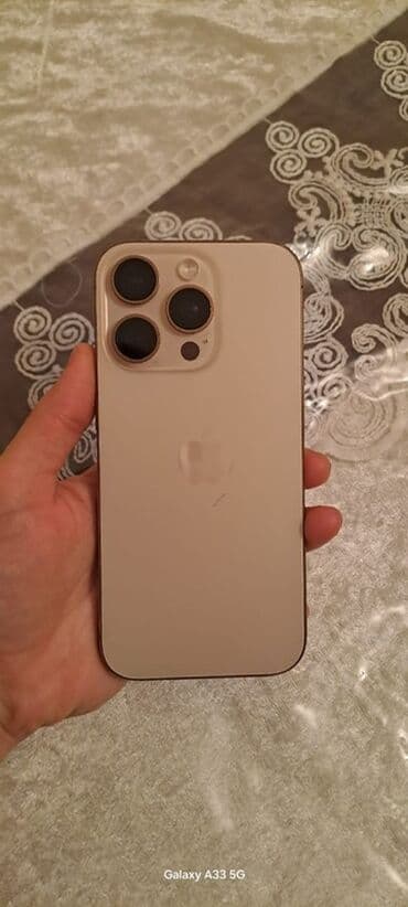 iphone 15 pro: IPhone 16 Pro, 128 GB, Desert Titanium, Face ID — 1