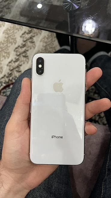 iphone x ikinci əl: IPhone X, 64 GB, Gümüşü, Qırıq — 5