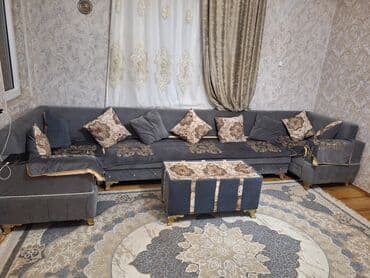 pərdələr ev ucun: İşlənmiş, Künc divan, Pufik, Bazasız, Açılmayan — 2