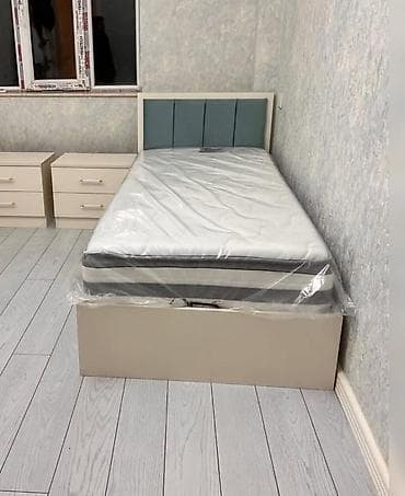 tek carpayllar: Təknəfərlik çarpayı, Bazalı, Matras ilə, Siyirməsiz — 2