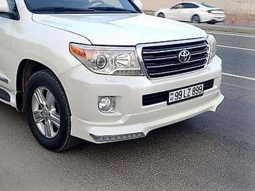 qazel satşı: Toyota Land Cruiser GXR – ağ rəngdə, tam ölçülü off-road/SUV. Əsas — 1