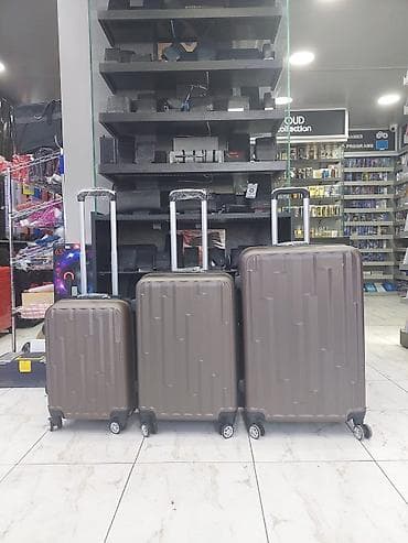 Çamadanlar: Sərt korpuslu səyahət çamadanları – 3-lü dəst - Ölçülər: kabin — 1