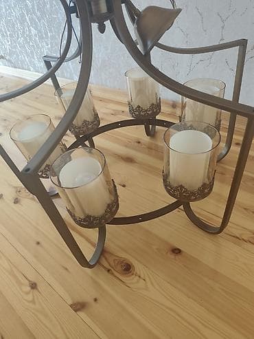 Çılçıraq, 6 lampa, Metal — 1