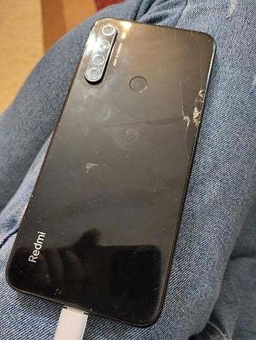 samsung note 9 ikinci el: Redmi Note 8 (2021), 128 GB, rəng - Qara, Qırıq — 1