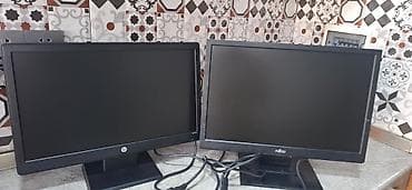 HP və Fujitsu monitorları – 18.5” LCD Paketdə 2 ədəd monitor: - HP