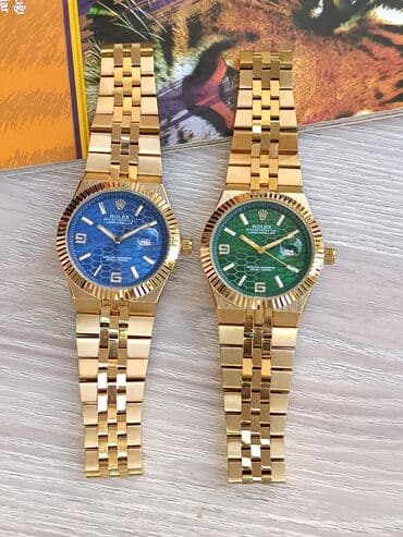 el fecr saat: Yeni, Qol saatı, Rolex, rəng - Qızılı — 3