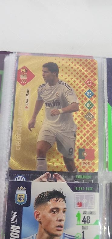 ronaldo forması orjinal: 5 eded cox ozel kartPanini futbol kolleksiya kartları – müxtəlif — 2
