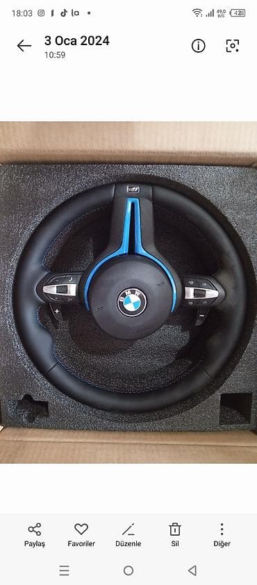 Автозапчасти: BMW M Performance sükan çarxı - Model: BMW M Performance 3-şüalı — 1