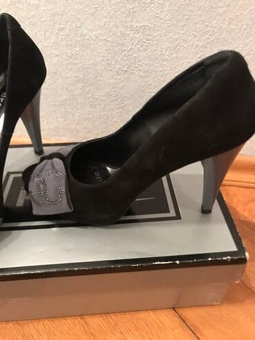 qadin pencekleri: Tuflilər, Ölçü: 38, rəng - Qara, İşlənmiş — 2