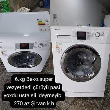 медсестра с выездом на дом: Beko paltaryuyan maşın – 6 kq tutumlu, ön yükləməli model. Rəqəmsal — 1