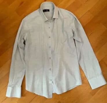 розовые мужские кофты: Kişi geyim dəsti – 4 ədəd köynək/t-shirt - Ağ rəngdə klassik uzunqol — 1