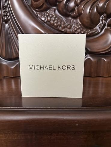 dəri kişi ayaqqabıları: Qol saatı, Michael Kors, rəng - Qızılı — 2